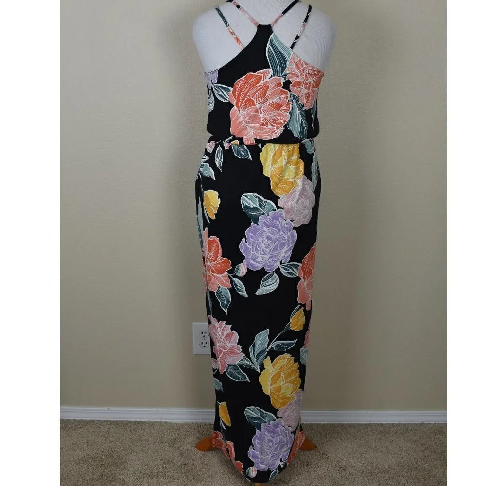 Full Moon Stitch Fix Wendilyn Maternity Floral Maxi Dress NEW L - Picture 4 of 7